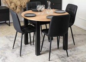 Krzesło z ekoskóry Lopir – eleganckie i wygodne do salonu i biura