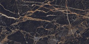 Mexen Orlo Black gres szkliwiony rekt. G1, płytka podłogowo-ścienna 120 x 60 cm, wysoki połysk - TL211-120-060-00