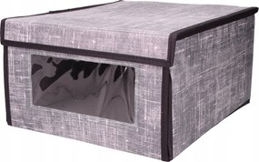 Organizer tekstylny Granatowy 34x29x19 cm okno pudełko do szafy domu biura