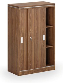 Szafa przesuwna ARRISTO LUX, 800 x 400 x 1236 mm, orzech