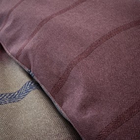 Ciemnoróżowa flanelowa pościel dwuosobowa 230x220 cm Melrose Tweed Check – Catherine Lansfield