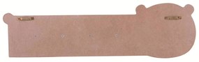 Wieszak z MDF z motywem zwierzątka, 47 x 14,5 cm