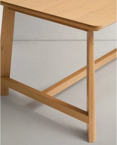 Stół z blatem w dekorze dębu 100x220 cm Idun – Kave Home