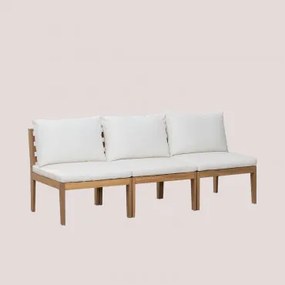 3-częściowa Modułowa Sofa Ogrodowa Filips Z Drewna Akacjowego Gardenia Biel - Sklum