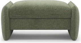 Zielony podnóżek z tkaniny szenilowej Georgia – Micadoni