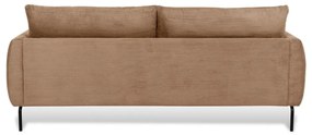 Jasnobrązowa sztruksowa sofa 212 cm Venray – Scandic