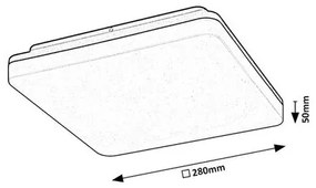 Rabalux 7250 zewnętrzne / łazienkowe sufitowe oświetlenie LED  Pernik