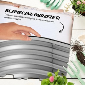 Outsunny Grzadka na ziolowe z Metalu, 2 Poziomy, odporna na wszystkie warunki atmosferyczne, otwarte dno, 120 x 90 x 30cm, Kolor: Srebrny