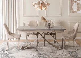 Stół rozkładany Twig 160-240 cm - nowoczesny stół do jadalni i salonu z ceramicznym blatem