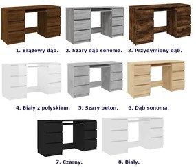 Czarne minimalistyczne biurko S9-L31