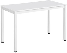 Biały stół w stylu loft 120x60 na metalowych nogach  S6-G09