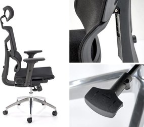 Ergonomiczny fotel gabinetowy Marcus Halmar, zgodny z normą BHP