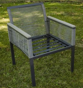 Nowoczesne krzesło ogrodowe z poduszkami Corto