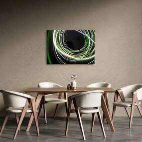 Obraz zielonych kresek (70x50 cm)