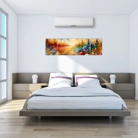 Obraz - Kolorowa łąka (170x50 cm)