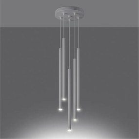 Biała metalowa lampa wisząca ø 25 cm Fideus – Sollux