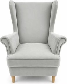 (Wyprzedaż) Fotel uszak welurowy Magic Velvet 2241 nowoczesny do salon