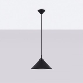 Lampy wiszące skandynawski Paloa, stal - 1 źródło światła 4000K - L.30 x H.76 cm - czarny