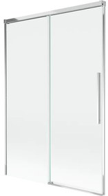 Mexen Rox parawan nawannowy 2-skrzydłowy rozsuwany 120 x 150 cm, transparent, chrom - 8C9-120-001-01-00