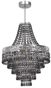 Żyrandol kryształowy CORAL Black 3xE14