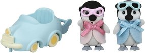 Sylvanian Families Baby pingwinki bliźniaki z autem