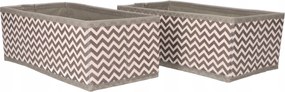 Organizer tekstylny Zygzak 28x14x10 cm komplet 2 sztuk do szafy domu biura