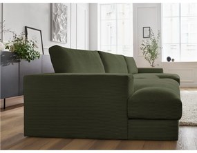 Zielony sztruksowy narożnik (w kształcie litery U) Leonard – Bobochic Paris