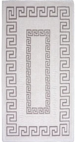 Szarobeżowy bawełniany dywan Vitaus Versace, 60x90 cm
