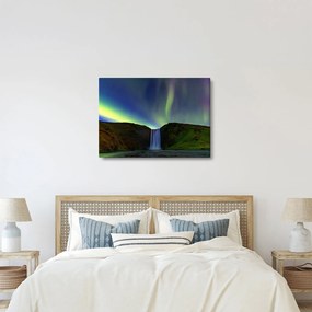 Obraz - Zorza polarna na Islandii (70x50 cm)