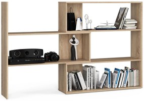 Narożny niski regał na książki dąb sonoma M3-Z55