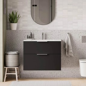 Duravit Waschbecken mit Waschtischunterschrank TIM 80 cm