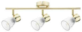 Lampa sufitowa BEST GOLD 3xE14, kierunkowe, na listwie potrójne, złote