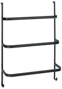 Czarny wieszak na ręczniki Wenko Towel Holder Black, 21x54 cm