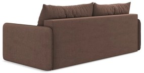 Różowa rozkładana/ze schowkiem sofa 216 cm Nanea – Makamii