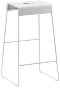 Jasnoszary metalowy stołek A-Stool – Zone