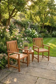 Zestaw drewnianych krzeseł ogrodowych P4-W09
