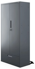 Megan Antracytowy - szuflada pojedyncza 185 cm