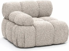 Moduł boczny do systemu modułowego, tkanina bukla Abriamo, Beżowy, Lewy, Selia