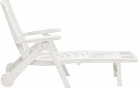 Leżak ogrodowy ZIRCONE, 72×195×101 cm, biały I.P.A.E-Progarden