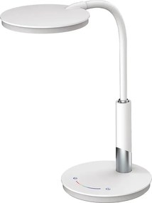 Biała nowoczesna lampka biurkowa dotykowa LED - 12X A511 D9-S30