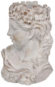 Betonowa obudowa Bysta głowa kobiety, średnica 23cm, 23 x 17 x 30 cm