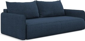 Kanapa 3-osobowa z funkcją spania - z tkaniny szenilowej - królewski niebieski - NANEA