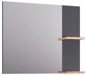 Lustro łazienkowe L-WOOD 79 cm antracyt KROFAM