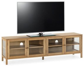 Szafka pod TV w dekorze dębu w naturalnym kolorze 160x50x40 cm Ceci – MOME