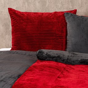 4Home Pościel mikrofranela Stripe winny, 140 x 200 cm, 70 x 90 cm