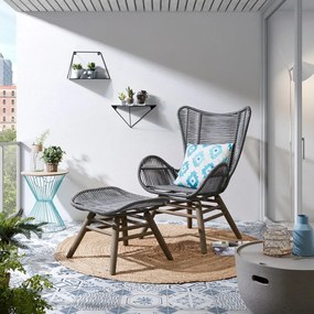 Czarna metalowa półka Upp – Kave Home