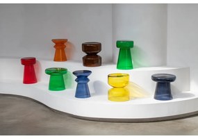 Szklany okrągły stolik ø 30 cm Corcho – Leitmotiv