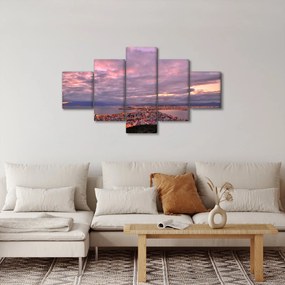 Obraz - Zmierzch nad miastem (125x70 cm)