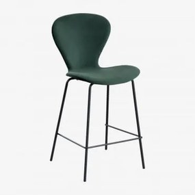 Na Wysokim Stołku. ↑65 Cm & Czarny & Aksamitny Jungle Green & Terciopelo - Sklum