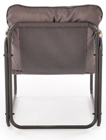HUDSON Zestaw ogrodowy HUDSON sofa, 2 fotele, ława, popielaty nowoczesny